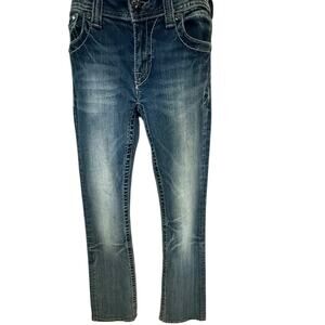Miss Me Boot Distressed 27 JW56112 Jeans Embellished Pockets  27
